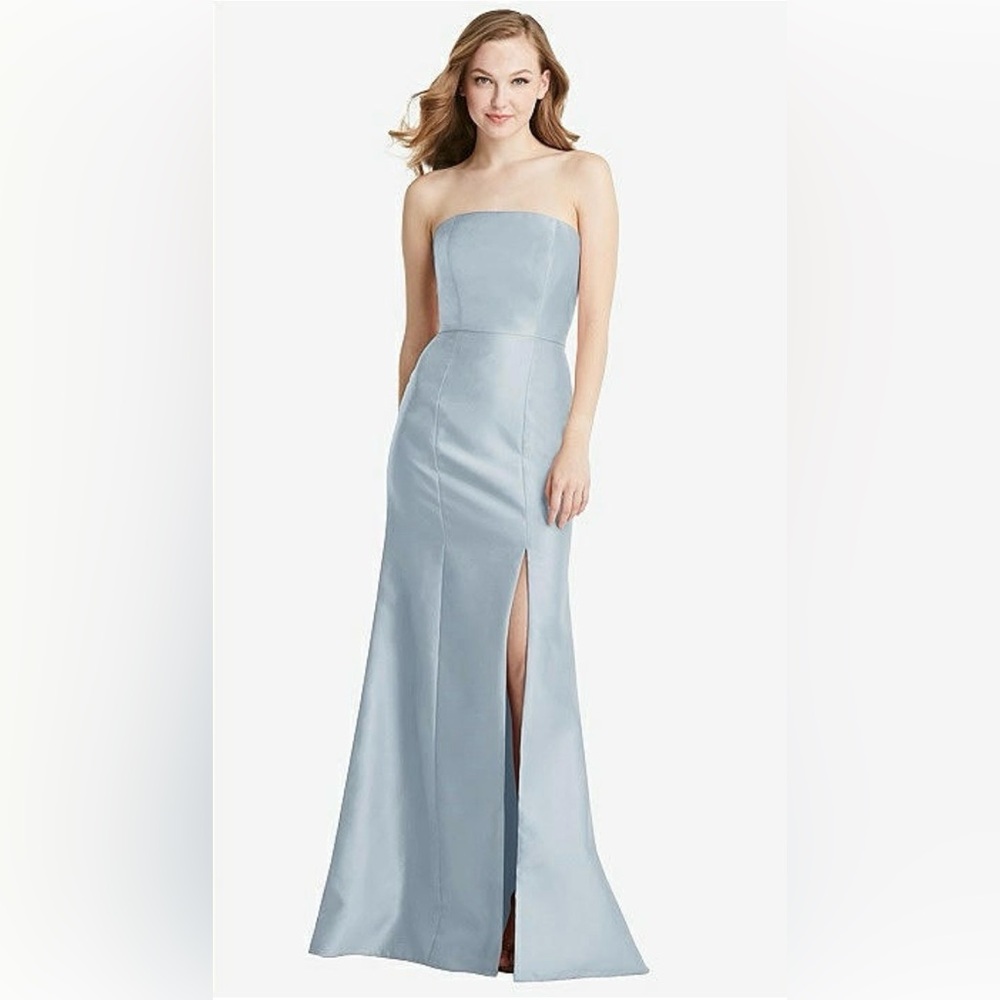 Bella Bridesmaids Dessy Group BB133 Bridesmaid Dress in Mist Size 8
